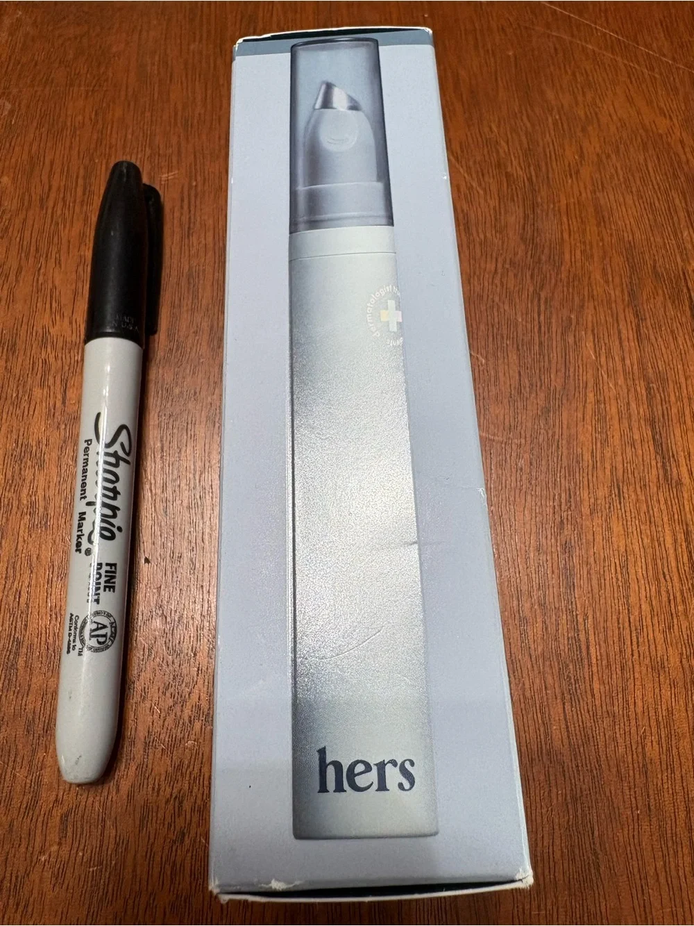 hers Fast Fader Dark Spot Corrector Moisturizer — Light Blue